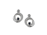 Circles of Style Sapphire Earrings