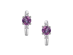 Ellipse Amethyst Earrings