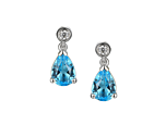 Droplet Blue Topaz Earrings