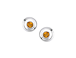 Curling Citrine Earrings