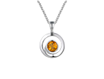 Curling Citrine Necklace