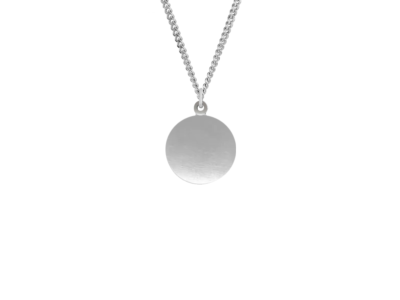 Amore Birthstone Silver Disc