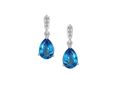 Drizzle Blue Topaz Earrings