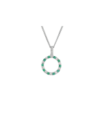 Circle of Life Emerald Necklace