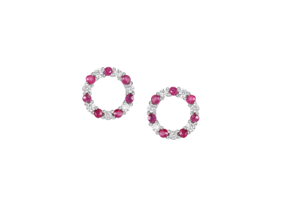 Circle of Life Ruby Earrings