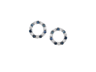 Circle of Life Sapphire Earrings