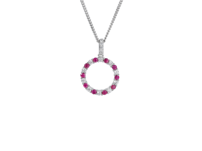 Circle of Life Ruby Necklace