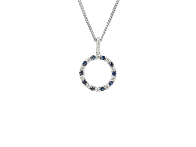 Circle of Life Sapphire Necklace