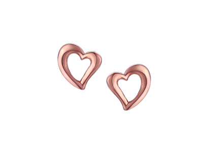 'Love & Kisses' Blush Hearts Earrings