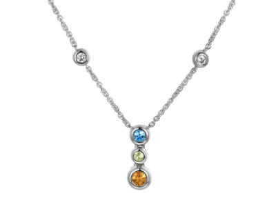 Multi Coloured Orb Necklace